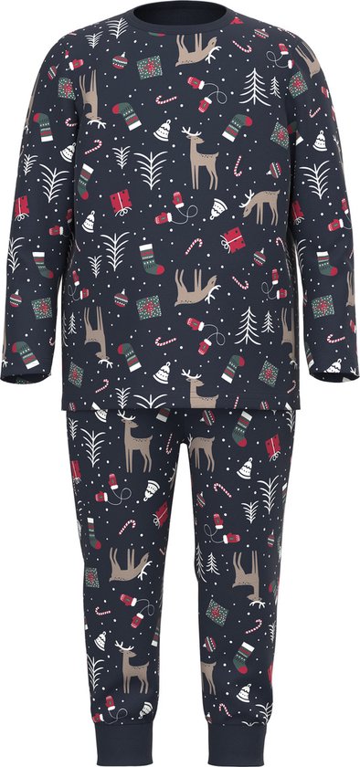 NAME IT NMNVISMAS LS NIGHTSET R Unisex Nacht setje - Maat 86