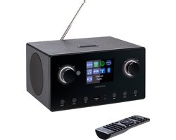MEDION P85444 2.1 Internetradio met Subwoofer (DAB+, UKW Radio, Spotify Connect, WLAN, Bluetooth, Streaming, Equalizer, kleurendisplay, USB, AUX, wekker, sluimerfunctie, slaaptimer) zwart