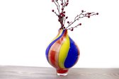 Glazen Vaas - Vaas Glas - Bloemenvaas - Design Vaas van Glas Rainbow Sphere