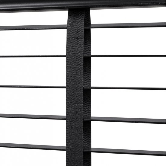 Jaloezie Hout Zwart 120 x 180 cm (Breedte x Hoogte) Lamelbreedte 5