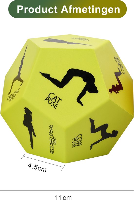 WEBU Yoga Dobbelstenen + Yoga Trainingskaarten + Bodyweight Workout Kaarten - Meditatie - Bal / Pilates - Thuis Sporten - Fitness - Crossfit - Yogamat - Incl. GRATIS Professionele video’s van WEBU — afbeelding 5