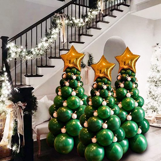 Ballon Sapin De Noël Vert - Décorations De Noël 