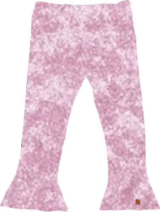 Pantalon flare velours rose