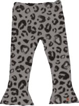 Flared broek panter grijs