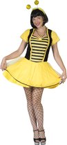 Funny Fashion - Bij & Wesp Kostuum - Bonnie De Blije Bij - Vrouw - Geel - Maat 40-42 - Carnavalskleding - Verkleedkleding
