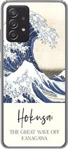 Geschikt voor Samsung galaxy a73 hoesje - De grote golf van Kanagawa - Katsushika Hokusai - Siliconen Telefoonhoesje