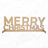 Kerstmis - Lasercut - Merry Christmas - Tafeldecoratie - Hout
