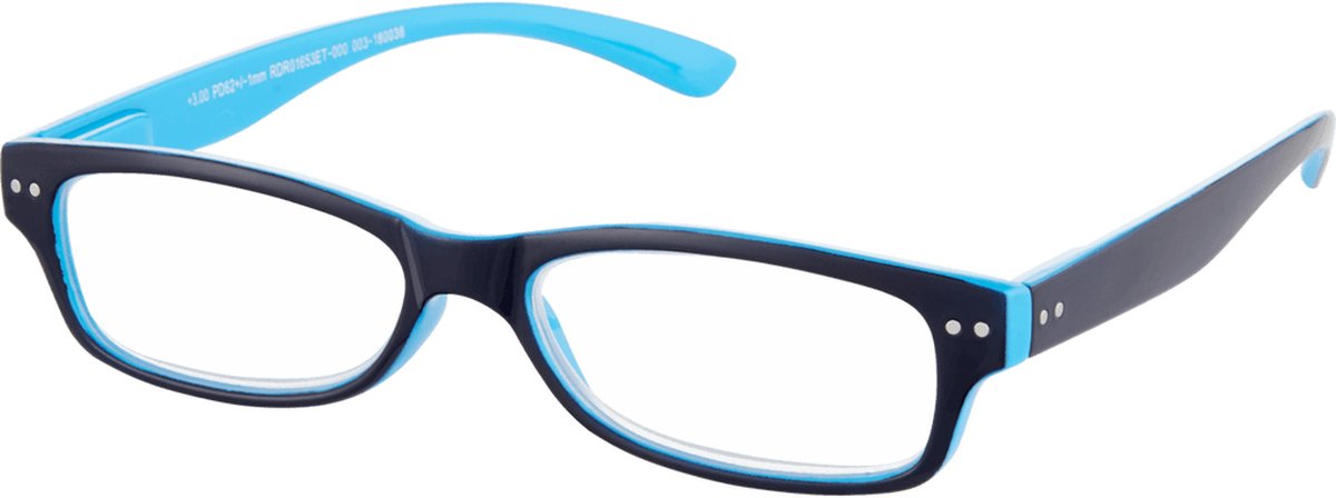 Etos Leesbril +3 - Donker Blauw - 4 stuks