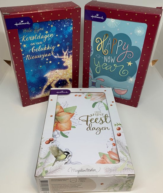 30 Hallmark Kerstkaarten Luxe Kaarten met Envelop Kerst en