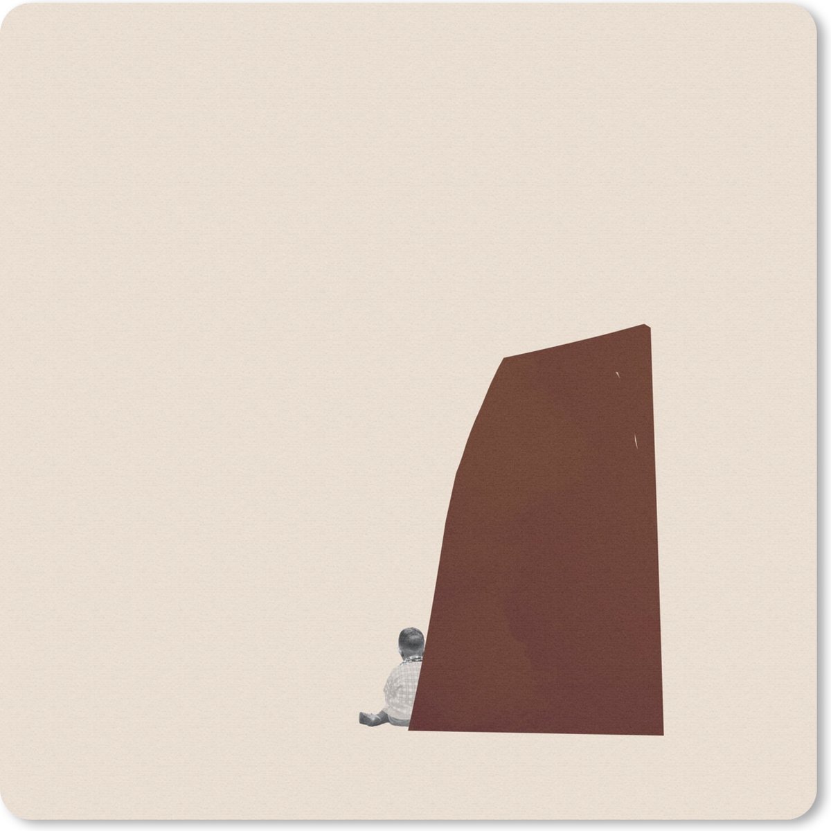 Muismat 20x20 cm - Mousepad Vintage - Pastel - Jongen - Muismatten