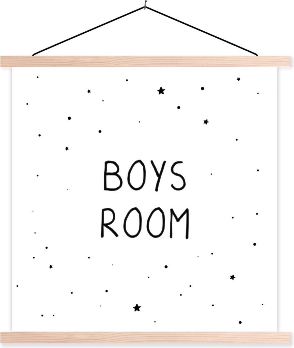 Schoolplaat kinderen - Wanddecoratie jongens - Jongens - Baby - Boys room - Kinderen - Quotes - Schilderij voor kinderen - 120x120 cm
