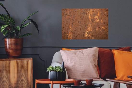 Stickers muraux - Sticker Foil - Marron - Oranje - Abstrait - Vintage - Rouille - Motif - 60x40 cm - Film Adhésif - Stickers muraux Chambre Enfant - Papier Peint Auto Adhésif