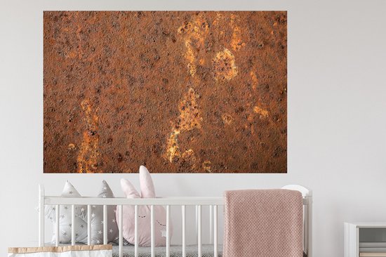 Stickers muraux - Feuille Autocollant - Marron - Oranje - Abstrait - Vintage - Rouille - Motif - 120x80 cm - Feuille Adhésive - Stickers muraux Muraux Chambre Enfant - Papier Peint Auto Adhésif