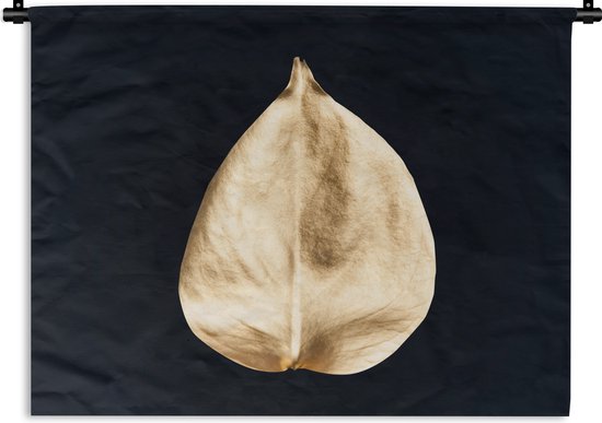 Tapisserie - Tapisserie - Feuilles - Zwart et or - Goud - Or - Luxe - 60x45 cm - Tapisserie