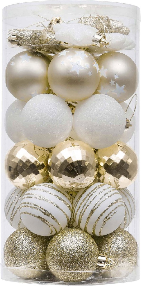 PRACHTIGE KERST® - Kerstballen - 35 Delige Set - Kerstversiering - Kerstboomdecoratie - Kerstballen Plastic