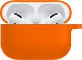 Hoesje Geschikt voor Airpods Pro Hoesje Siliconen Case Hoes - Hoesje Geschikt voor Apple Airpods Pro Case - Oranje
