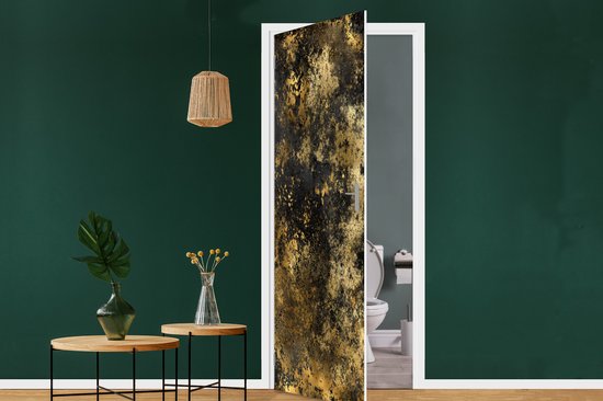 Autocollant de porte Or - Zwart - Luxe - 95 x 235 cm - Affiche de porte