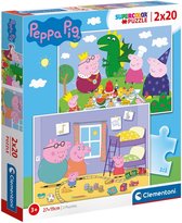Peppa Pig Puzzel - Clementoni Peppa Pig Puzzel 2x20st