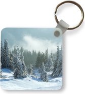 Sleutelhanger - Uitdeelcadeautjes - Bos - Sneeuw - Winter - Plastic