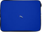 Laptophoes - Vrouw - Blauw - Vintage - Laptop case - Laptop - 15 6 Inch