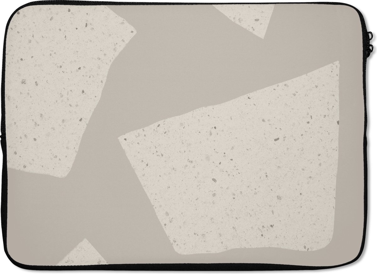 Laptophoes - Stenen - Terrazzo - Patronen - Pastel - Laptop sleeve - Laptop - 13 Inch