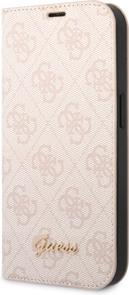 Guess 4G Book Case voor Apple iPhone 14 Pro Max (6.7") - Roze