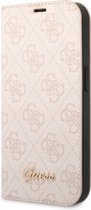 Guess Bookcase compatible avec iPhone 14 Pro Max étui  -  Rose