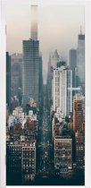 Deursticker Skyline van New York - 75x205 cm - Deurposter