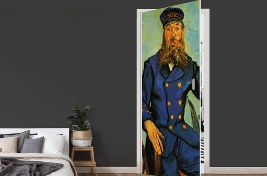 Deursticker Portret van Joseph Roulin - Vincent van Gogh - 90x235 cm - Deurposter