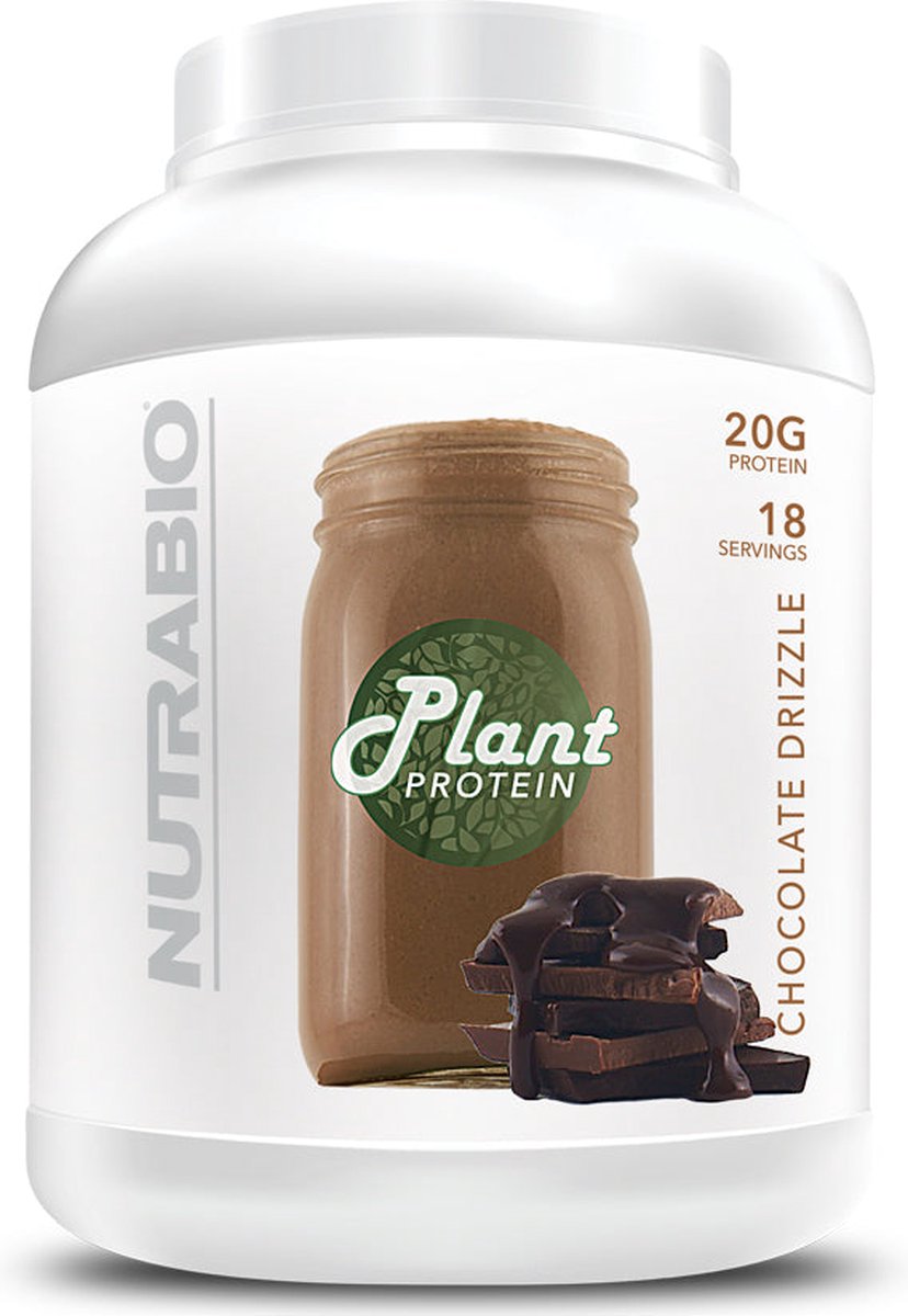 Nutrabio Plant Protein - Plantaardig Eiwit - 18 porties Chocolate Drizzle