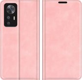 Cazy Xiaomi 12T / 12T Pro Hoesje - Portemonnee Book Case - Kunstleer - Roze