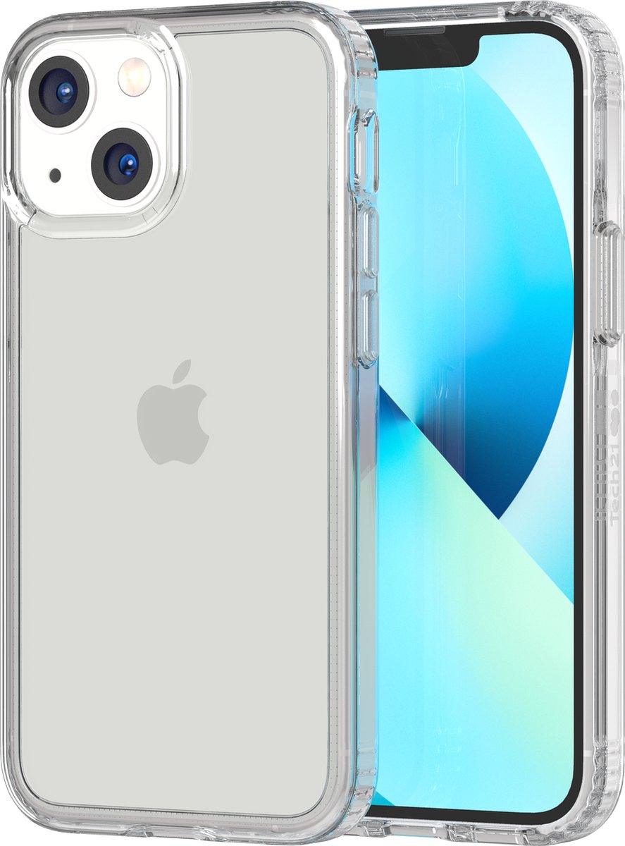 Tech21 Evo Clear - iPhone 13 Mini hoesje - Schokbestendig telefoonhoesje - Transparant - 3,6 meter valbestendig