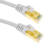 BeMatik - Ethernet-netwerkkabel 15 meter LAN STP RJ45 Cat.7 wit