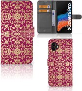Telefoonhoesje met foto Geschikt voor Samsung Galaxy Xcover 6 Pro Bookcase Cadeautips Barok Pink