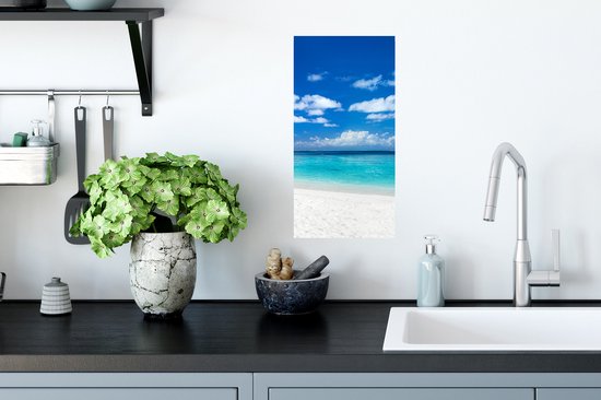 Affiche Plage - Mer - Palmier - Île - 20x40 cm