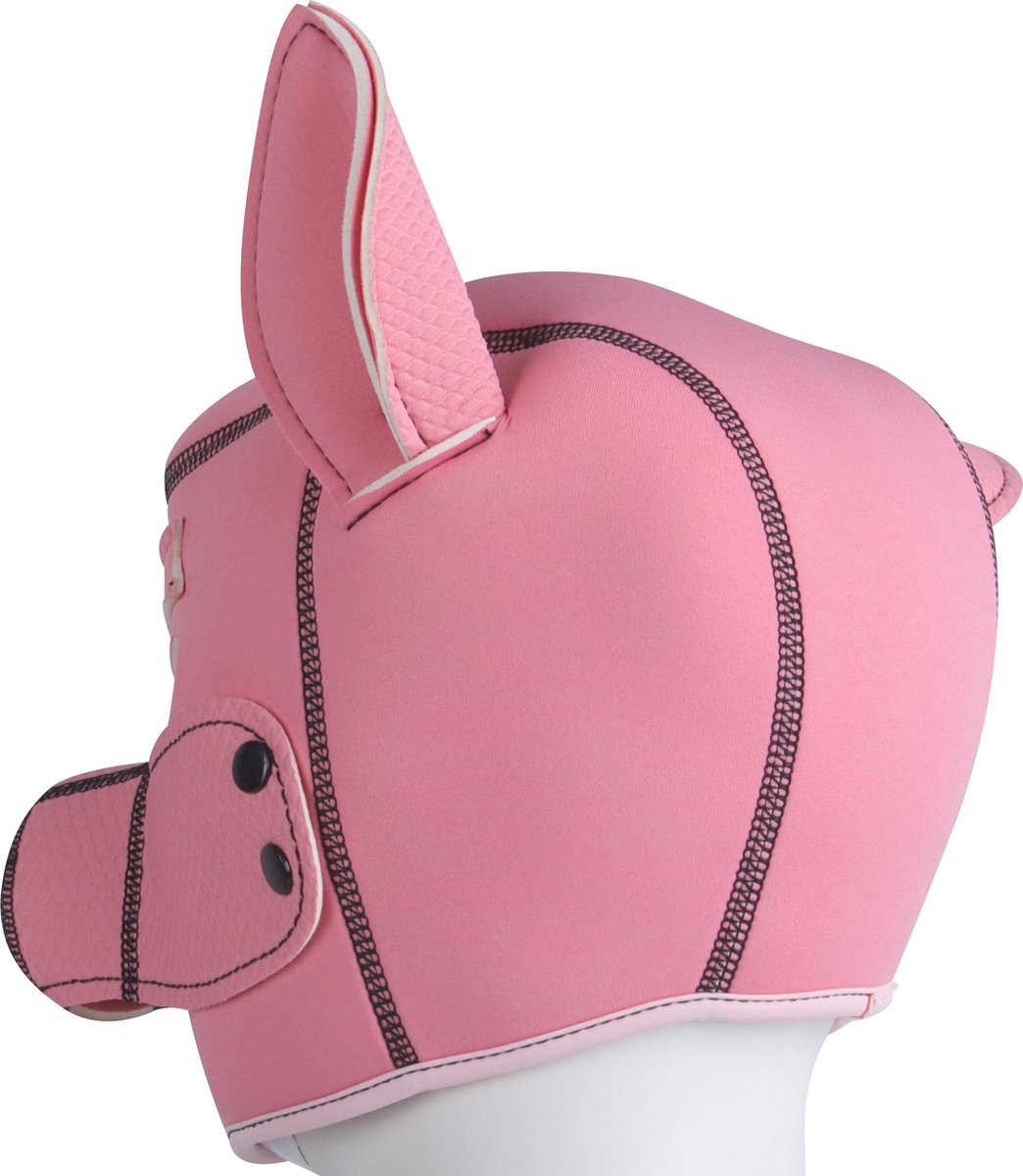 Banoch | Masker "Le Pig" | neopreen roze varkensmasker | varken BDSM — afbeelding 3