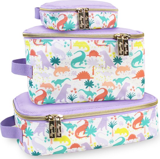 Itzy Ritzy - Pack Like a Boss™ - packing cubes - Lila Lieve Dino's