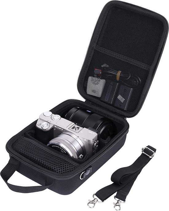 Hard Case Tas voor Sony Alpha 6000 6100 6300 6400 6500 Systeem Camera Zwart  (Alleen Case) | bol