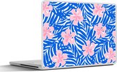 Laptop sticker - 13.3 inch - Hawaii - Bloesem - Tropisch - Patronen - 31x22,5cm - Laptopstickers - Laptop skin - Cover