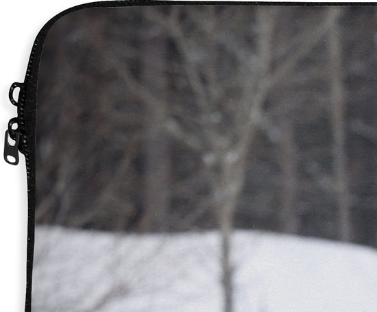 Pochette ordinateur 13 pouces 34x24 cm - Cerf - Pochette Macbook & Laptop Deer in the snow - Pochette ordinateur avec photo