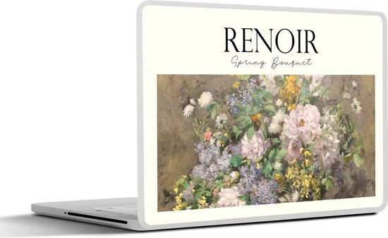 Sticker pour ordinateur portable - 14 pouces - Peinture - Renoir - Fleurs