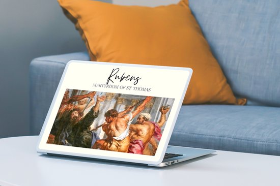 Sticker pour ordinateur portable - 14 pouces - Art - Rubens - Martyre de St Thomas