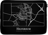 Housse pour ordinateur portable 13 pouces - Plan de la ville - Hilversum - Carte - Carte - Housse pour ordinateur portable - Dimensions intérieures 32x22,5 cm