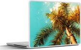 Laptop sticker - 13.3 inch - Palm - Zomer - Tropisch - 31x22,5cm - Laptopstickers - Laptop skin - Cover