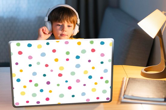Autocollant pour ordinateur portable - 17,3 pouces - Confettis - Points - Motif - 40x30cm - Autocollants pour ordinateur portable - Peau pour ordinateur portable - Couverture