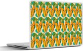 Laptop sticker - 10.1 inch - Patroon - Eten - Wortel - 25x18cm - Laptopstickers - Laptop skin - Cover
