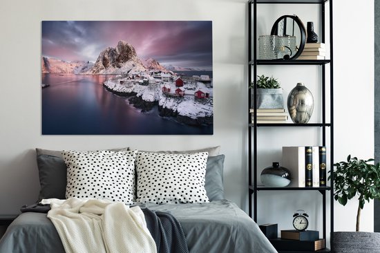 Lofoten Norway Canvas 120x80 cm - Tirage photo sur toile (Décoration murale salon / chambre)