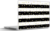 Laptop sticker - 11.6 inch - Sterren - Goud - Confetti - Patronen - 30x21cm - Laptopstickers - Laptop skin - Cover