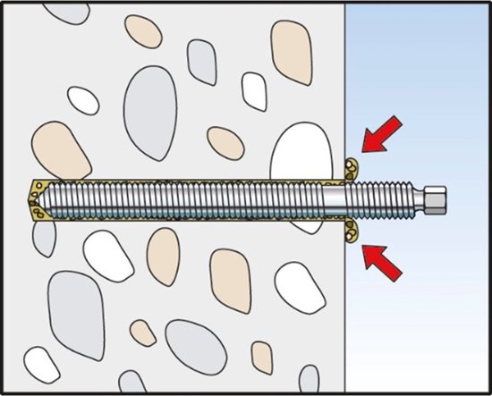 Ankerstang RG M - FISCHER RG M 12X200 E R, verkoop per: 1 x 10 stuk