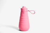 Stojo - Gourde Sport - 590 ml - Pivoine - Pliable - Réutilisable - Rose